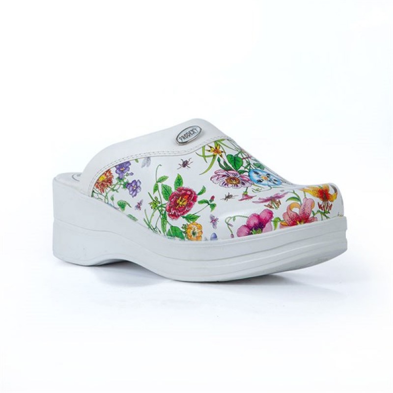 Prodexy Floral High Heel Women's Sabo Slippers