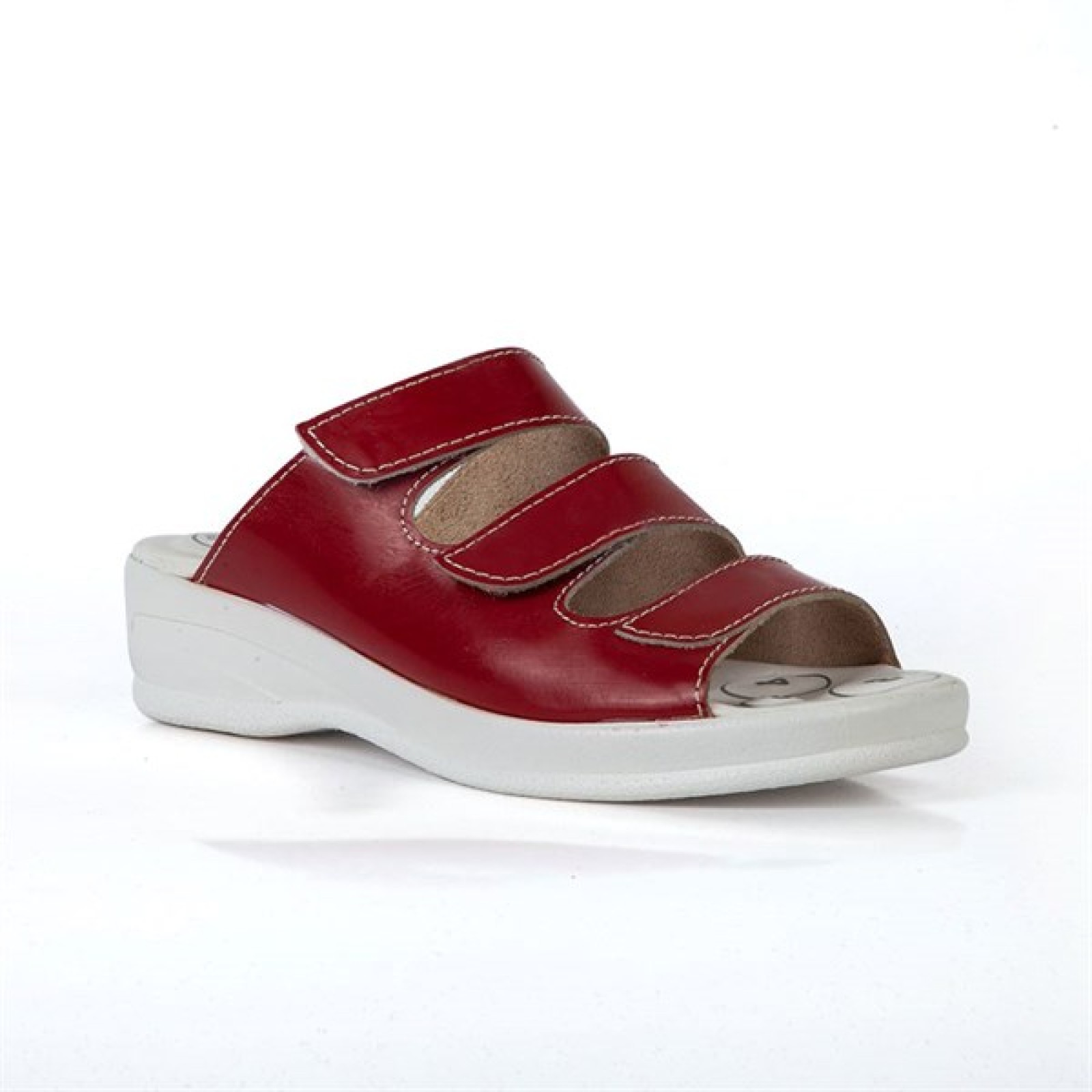 https://www.sabomar.com/Fethiye Velcro Red Lady Orthopedic Slippers