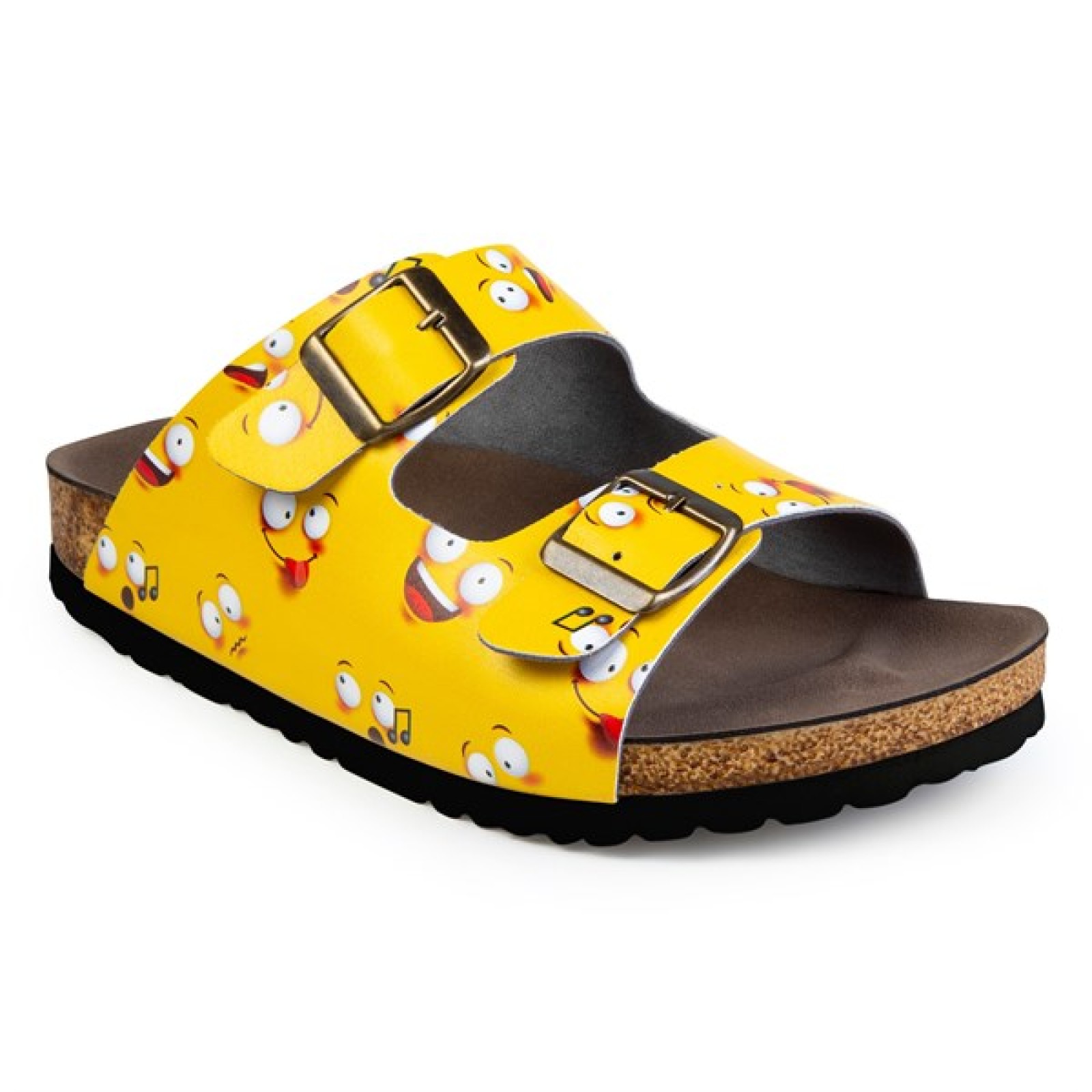 https://www.sabomar.com/Hogus Valley Yellow Emoji Patterned Summer Slippers