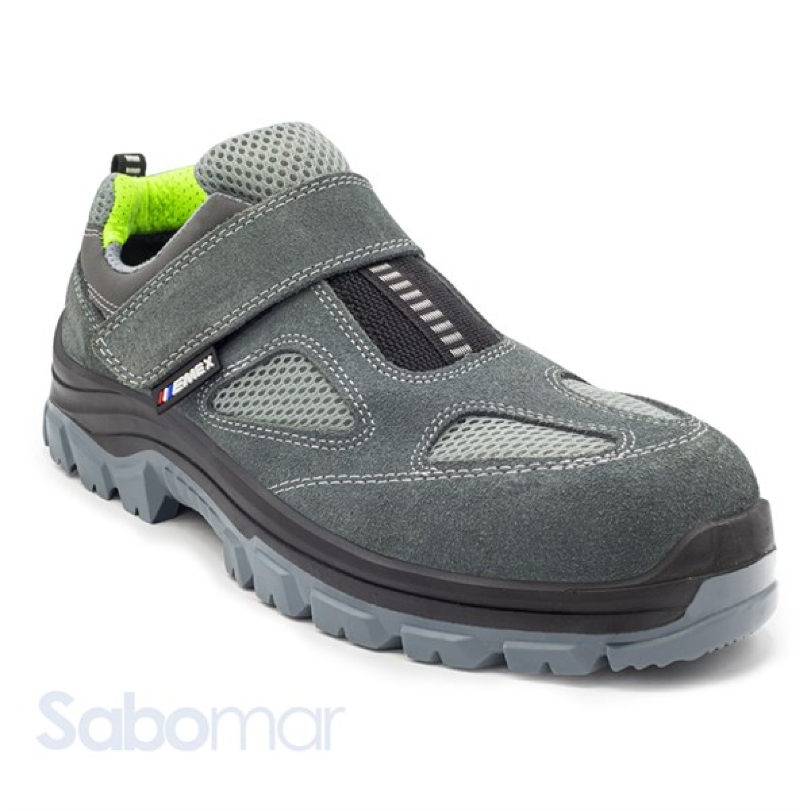 https://www.sabomar.com/Emex M1020 S1-S1P Gray-Green Suede Steel Toe Cap Work Shoes