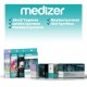 Medizer Meltblown Red Surgical Mask - 100 Pieces