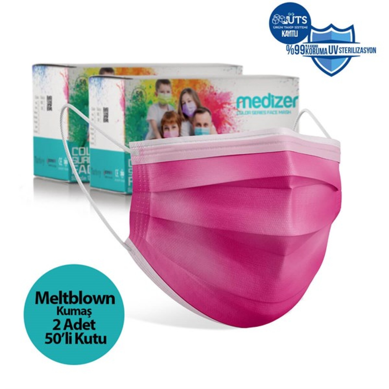 https://www.sabomar.com/Medizer Meltblown Fuchsia Surgical Mask - 100 Pieces