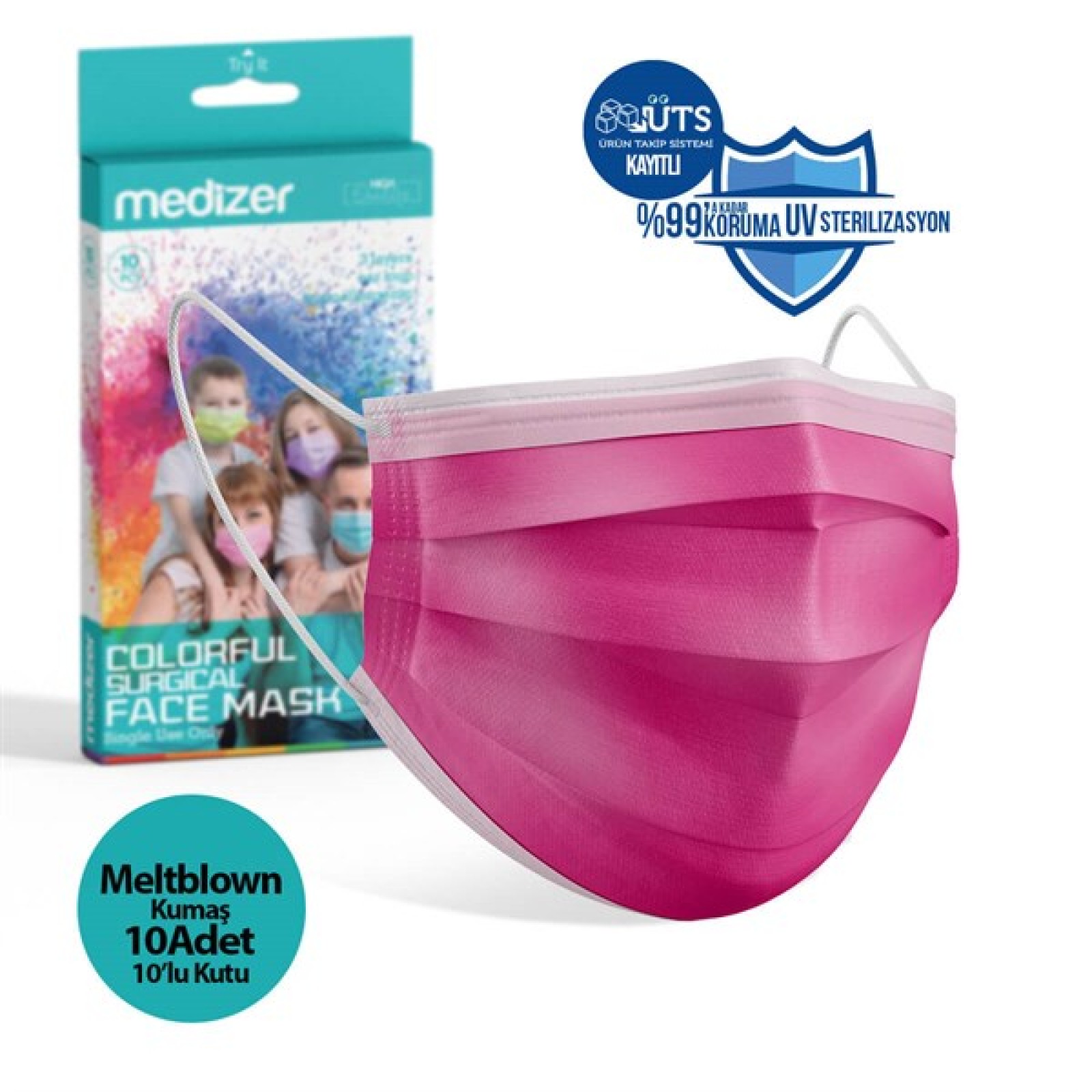 https://www.sabomar.com/Medizer Meltblown Fuchsia Surgical Mask - 10 Boxes of 10