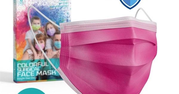 https://www.sabomar.com/Medizer Meltblown Fuchsia Surgical Mask - 1 Box of 10