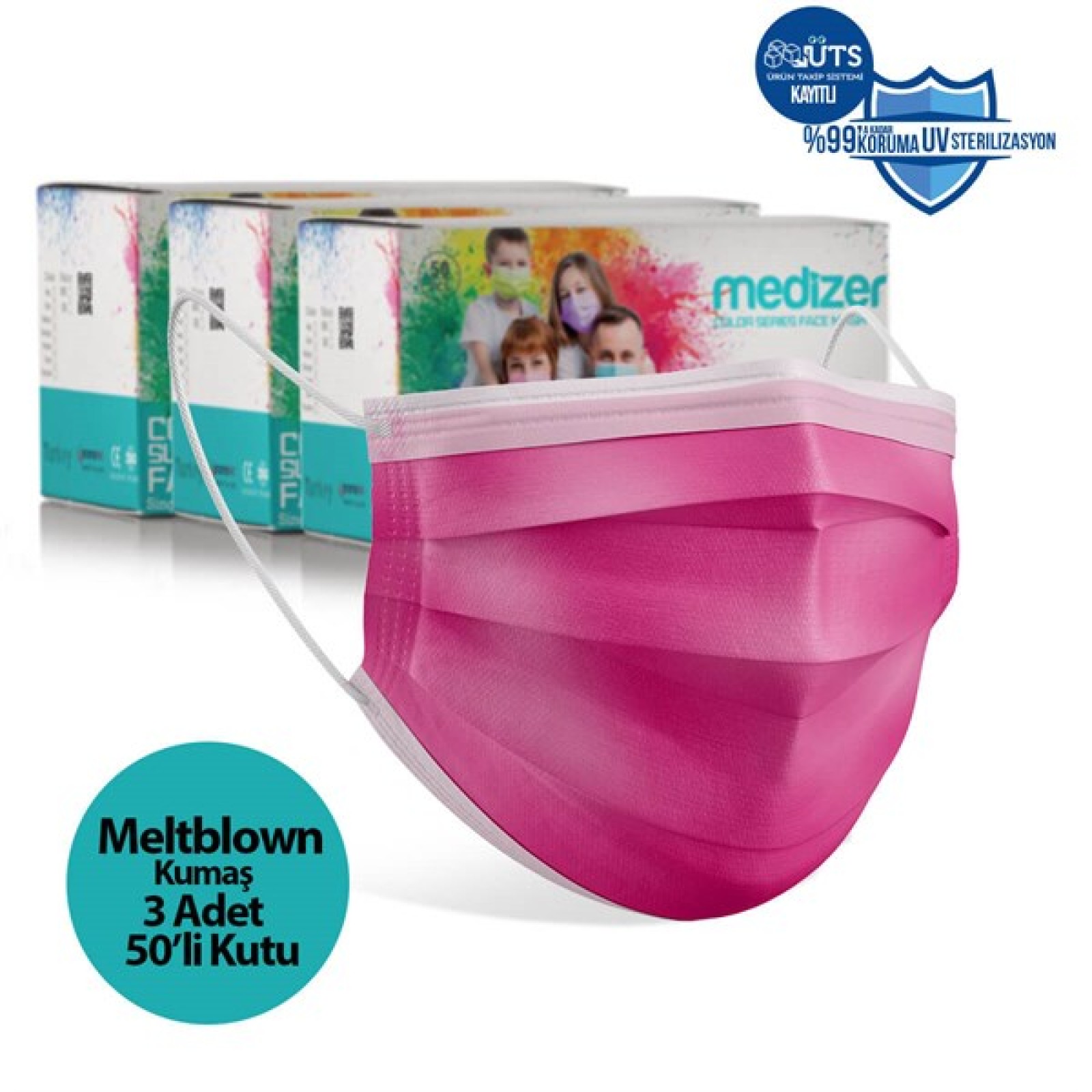 https://www.sabomar.com/Medizer Meltblown Fuchsia Surgical Mask - 150 Pieces