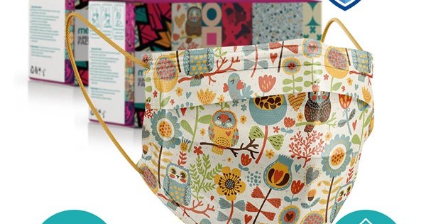 https://www.sabomar.com/Medizer Full Ultrasonic Surgical Mouth Mask 3 Layer Meltblown Fabric 100 Pieces - Nose Wire - Owl Patterned