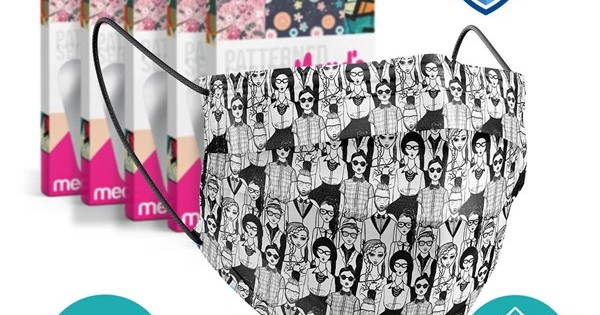 https://www.sabomar.com/Medizer Meltblown People Patterned Surgical Mask - 5 Boxes of 10