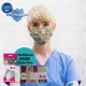 Medizer Full Ultrasonic Surgical Mouth Mask 3 Layers Meltblown Fabric 150pcs - Nose Wire-Ottoman Fabric With Pattern