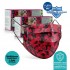 Medizer Red Camouflage Pattern Full Ultrasonic Surgical Mouth Mask 3 Layers Meltblown Fabric 100 Pieces - Nose Wire