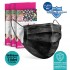Medizer Black Camouflage Patterned Full Ultrasonic Surgical Mouth Mask 3 Layers Meltblown Fabric 3 Boxes of 10 - Nose Wire