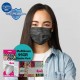 Medizer Black Camouflage Patterned Full Ultrasonic Surgical Mouth Mask 3 Layers Meltblown Fabric 5 Boxes of 10 - Nose Wire