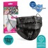 Medizer Black Male Patterned Full Ultrasonic Surgical Mouth Mask 3 Layers Meltblown Fabric 10 Boxes of 10 - Nose Wire