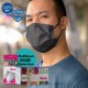 Medizer Meltblown Siyah Yüzler Desenli Cerrahi Maske - 150 Adet 
