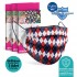 Medizer Navy Blue-Red Ekose Patterned Full Ultrasonic Surgical Mouth Mask 3 Layers Meltblown Fabric 3 Boxes of 10 - Nose Wire