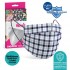 Medizer Meltblown Blue Striped Checkered Surgical Mask - 1 Box of 10