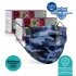 Medizer Meltblown Blue Camouflage Patterned Surgical Mask - 100 pcs