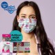 Medizer Meltblown Tropikal Flamingo Desenli Cerrahi Maske - 100 Adet 