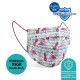 Medizer Full Ultrasonic Surgical Mouth Mask 3 Layer Meltblown Fabric 50 Pieces - Nose Wire - Tropical Flamingo Patterned