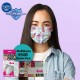 Medizer Full Ultrasonic Surgical Mouth Mask 3 Layer Meltblown Fabric 50 Pieces - Nose Wire - Tropical Flamingo Patterned