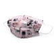 Medizer Full Ultrasonic Surgical Mouth Mask 3 Layer Meltblown Fabric 50 Pieces - Nose Wire - Cat Patterned
