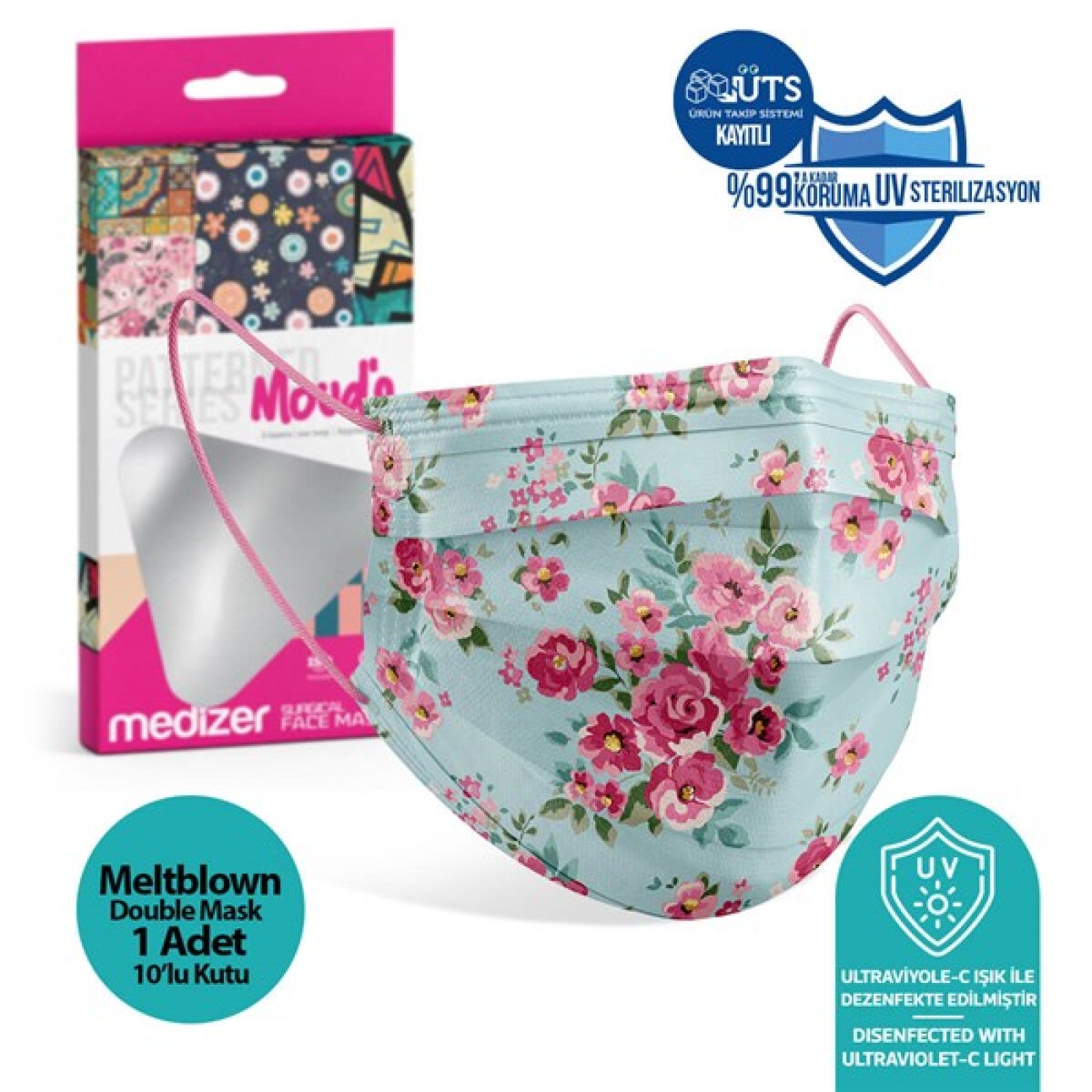 https://www.sabomar.com/Medizer Meltblown Madame Spring Surgical Mask - 1 Box of 10