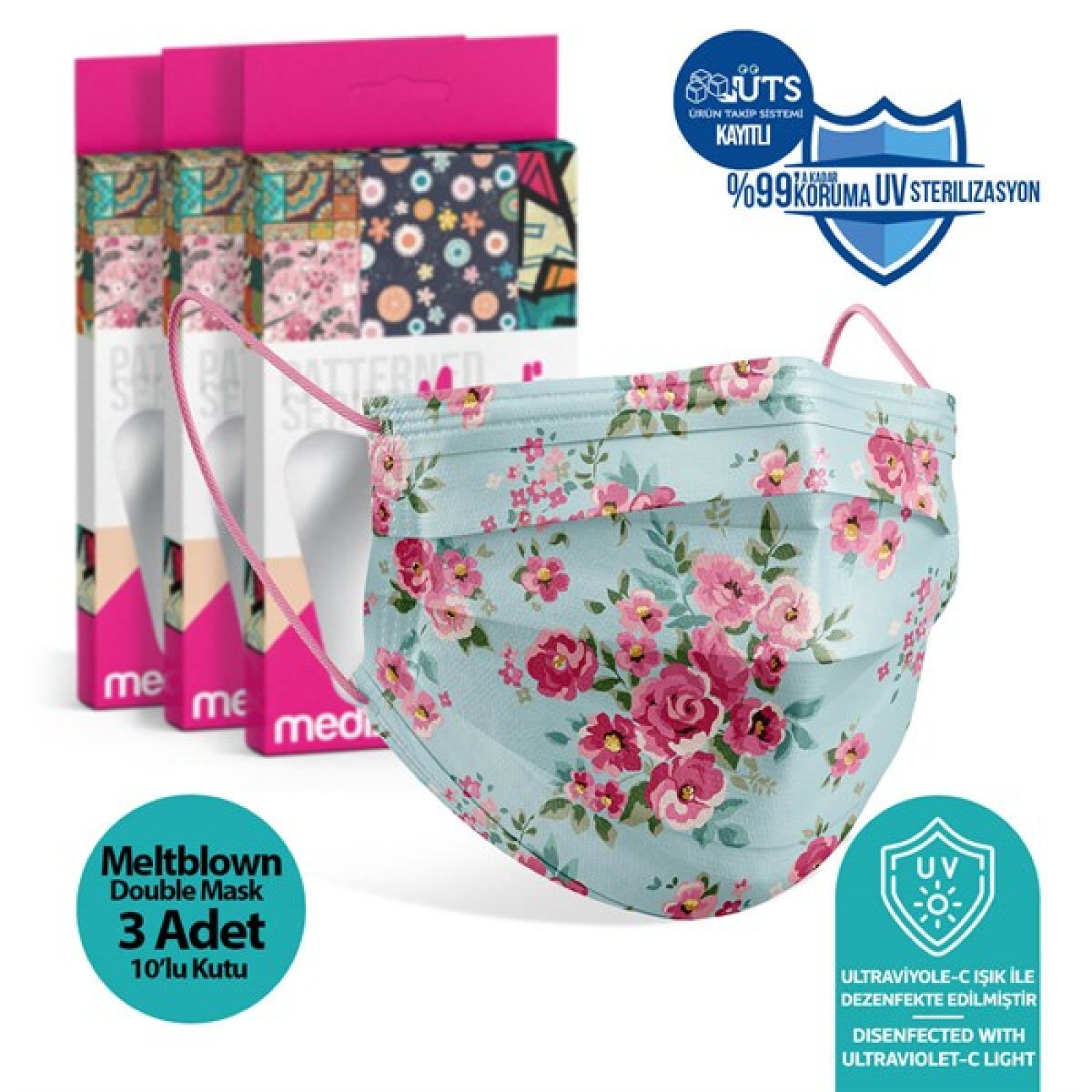 https://www.sabomar.com/Medizer Meltblown Madame Spring Surgical Mask - 3 Box of 10