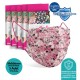 Medizer Meltblown Pink Floral Surgical Mask - 5 Box of 10
