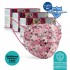 Medizer Full Ultrasonic Surgical Mouth Mask 3 Layers Meltblown Fabric 150pcs - Nose Wire - Pink Flower Pattern