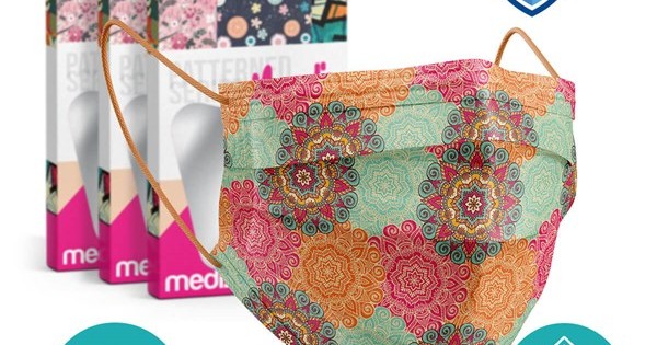 https://www.sabomar.com/Medizer Meltblown Mandala Desenli Cerrahi Maske - 10 lu 3 Kutu