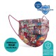 Medizer Mandala Ethnic Patterned Full Ultrasonic Surgical Mouth Mask 3 Layers Meltblown Fabric 5 Boxes of 10 - Nose Wire