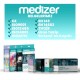 Medizer Meltblown One Line Art Desenli Cerrahi Maske - 100 Adet 