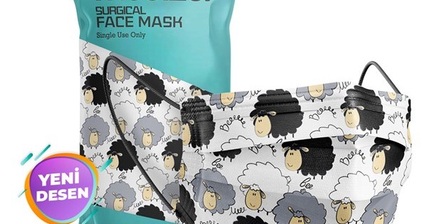 https://www.sabomar.com/Medizer Meltblown Dolly Patterned Surgical Mask 10 Pack 1