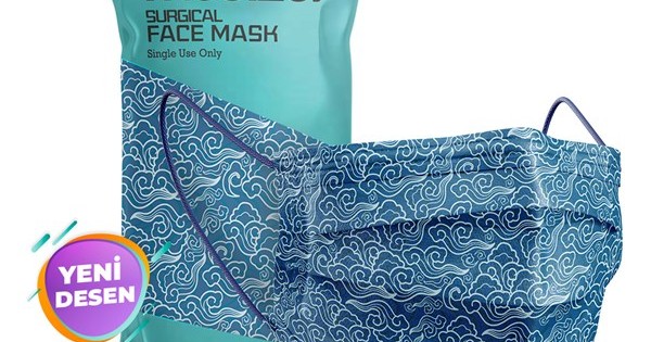 https://www.sabomar.com/Medizer Meltblown Blue Rain Patterned Surgical Mask 5 Pack of 10