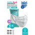 Medizer Meltblown White Triangle Patterned Surgical Mask 10 Pcs 1 Pack