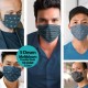 Medizer Man Series 2 Meltblown Fabric 3 Layers Ultrasonic Surgical Mouth Mask 5 Patterns - Nose Wire 50 Pieces