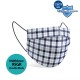Medizer 5 Different Plaid Model Meltblown Fabric 3 Layers Ultrasonic Surgical Mouth Mask 50 Pieces - Nose Wire