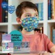 Medizer Meltblown Sevimli Bakteriler Desenli Cerrahi Çocuk Maskesi - 10'lu 1 Kutu