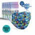 Medizer Meltblown Cute Bacteria Patterned Surgical Kids Mask - 5 Boxes of 10