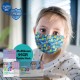 Medizer Meltblown Cute Bacteria Patterned Surgical Kids Mask - 50 Pieces