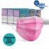 Medizer Pink Full Ultrasonic Surgical Kids Mask 3 Layer MELTBLOWN Fabric 150 Pieces - Nose Wire