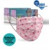 Medizer Meltblown Pink Teddy Bear Patterned Surgical Kids Mask - 100 Pieces