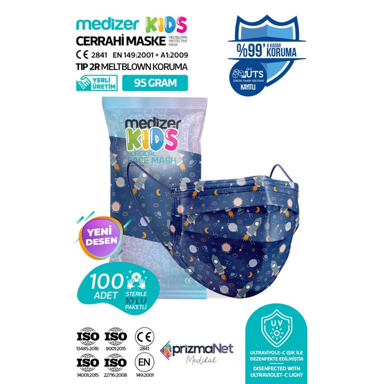 https://www.sabomar.com/Medizer Meltblown Galaxy Pattern Surgical Child Mask 10 Pack of 10