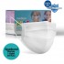 Medizer White Ultrasonic Surgical Kids Mask 3 Layer Spunbond Fabric 50 Pcs - Nose Wire