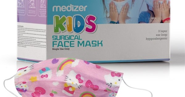 https://www.sabomar.com/Medizer HELLO KITTY Patterned Full Ultrasonic Surgery CHILDREN'S Mask 50 Pieces - Nose Wire