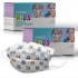 Full ultrasonic surgical children mask with Medizer cat pattern 100pcs - nose Wire