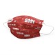 Medizer Meltblown Kırmızı 2021 Desenli Cerrahi Maske - 150 Adet