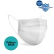Medizer Full Ultrasonic Surgical Mouth Mask 3 Ply Meltblown Fabric 100 Pieces - Nose Wire - White