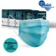 Medizer Full Ultrasonic Surgical Mouth Mask 3 Ply Meltblown Fabric 150 Pieces - Nose Wire - Blue