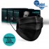 Medizer BLACK Full Ultrasonic Surgical Mouth Mask 3 Layer Meltblown Fabric 150 Pcs - Nose Wire