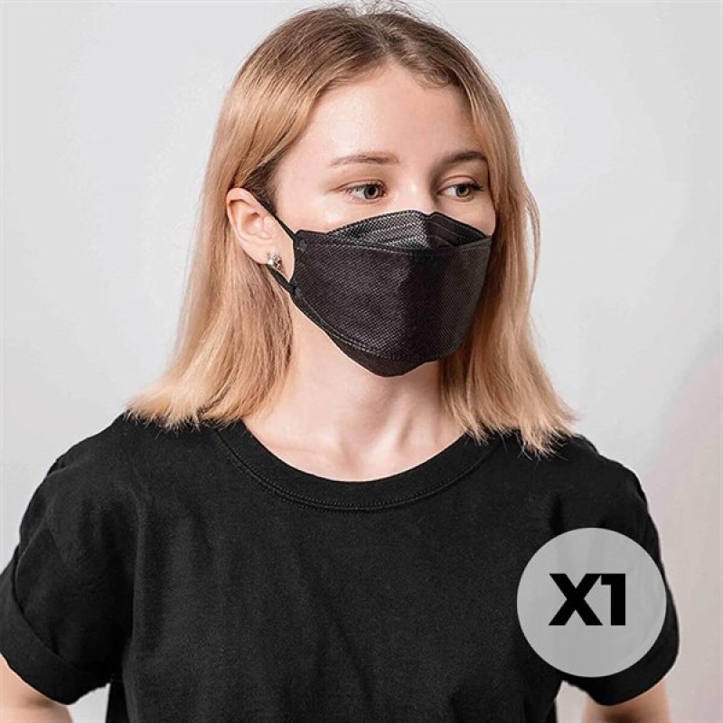 Medizer Qaro FFP2 N95 Schwarze Maske - 1 Stück